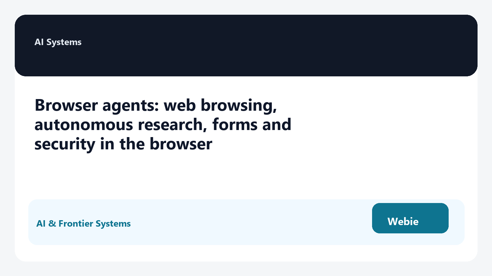 Browser agents: web browsing, autonomous research, forms and security in the browser