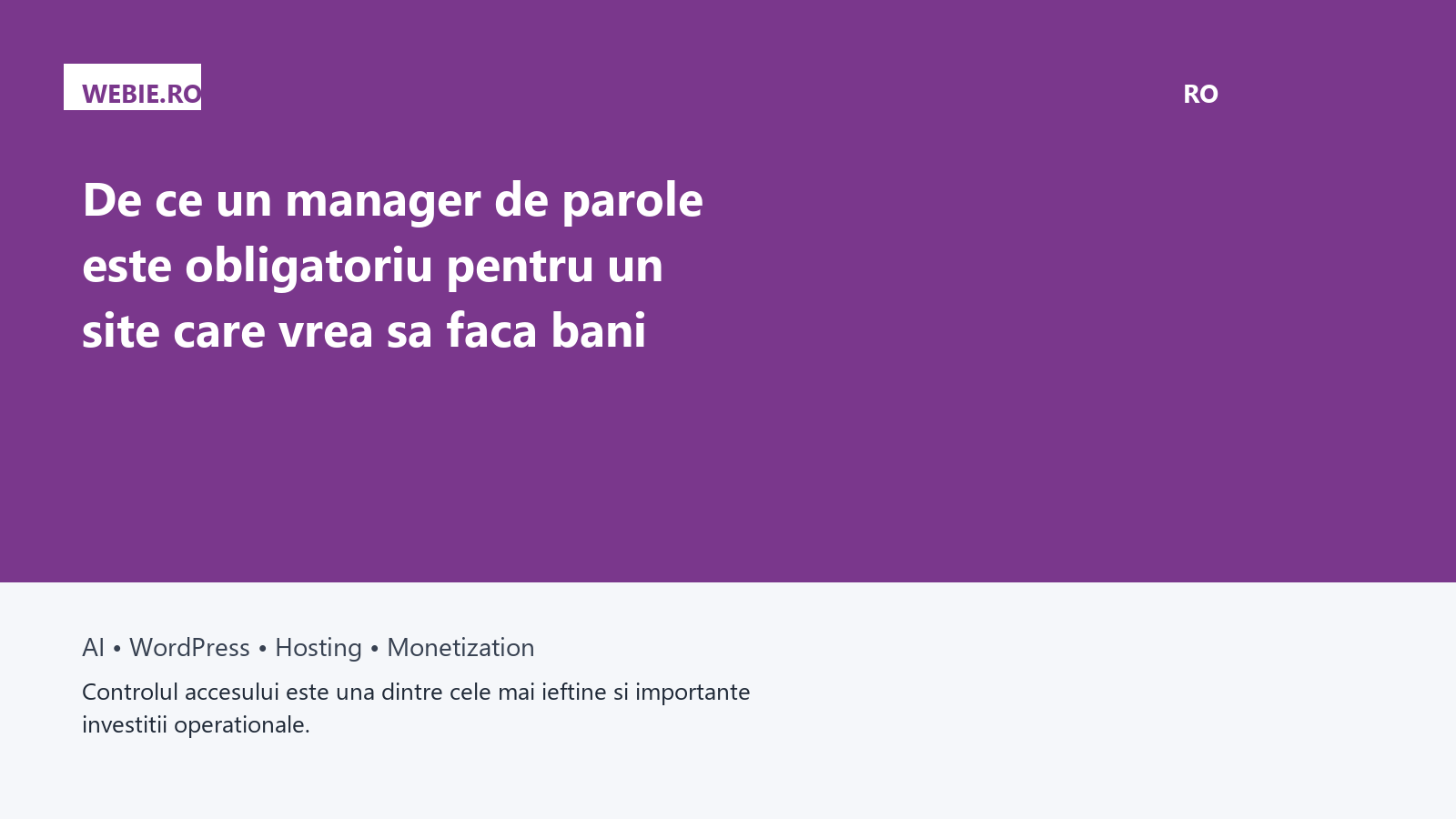 De ce un manager de parole este obligatoriu pentru un site care vrea sa faca bani